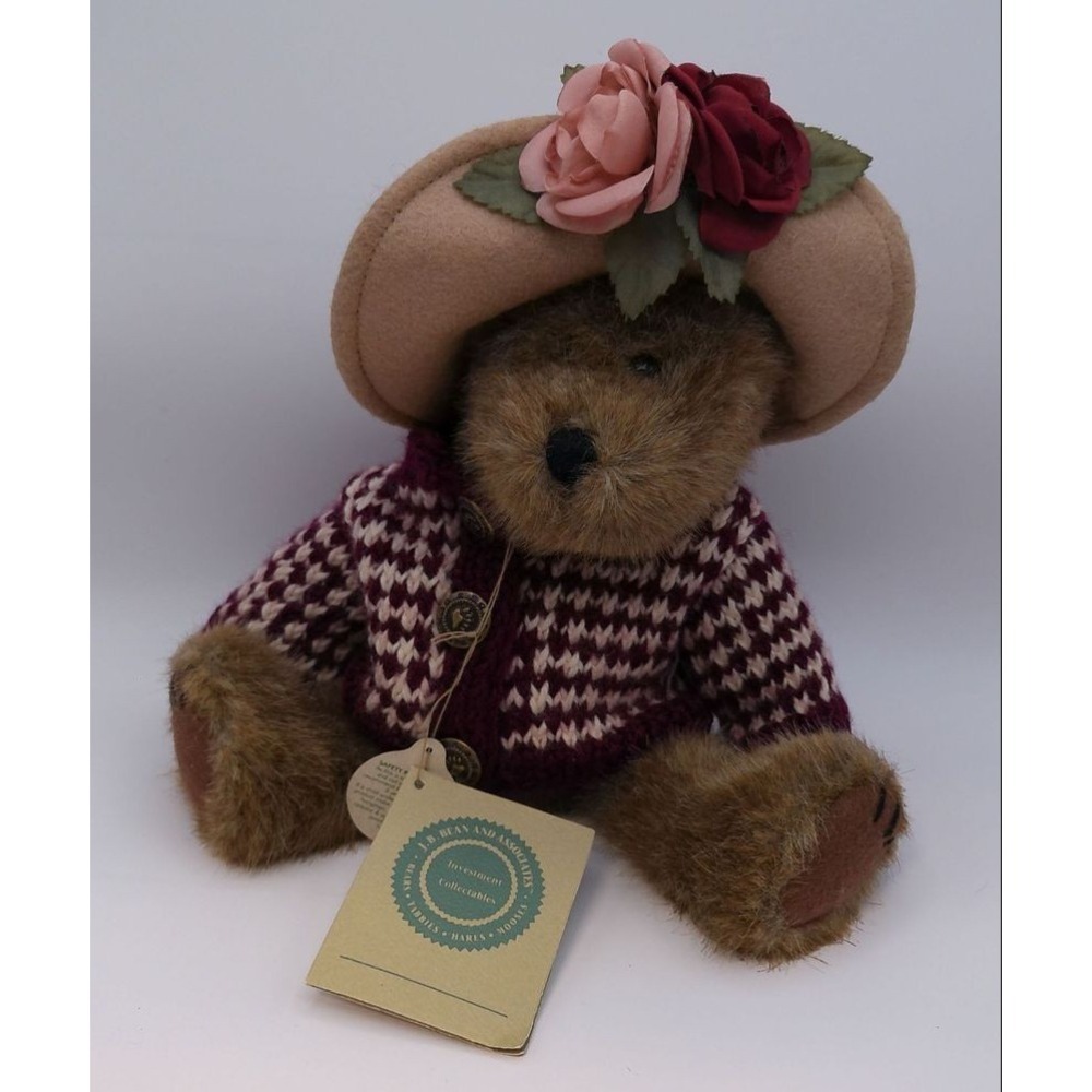 Boyds Bears Plush Sally Quignappel Jointed Retired Best Dressed Bear‎